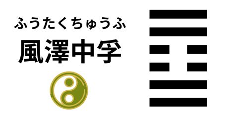 風澤中孚命卦|風澤中孚（ふうたくちゅうふ） 周易六十四卦 